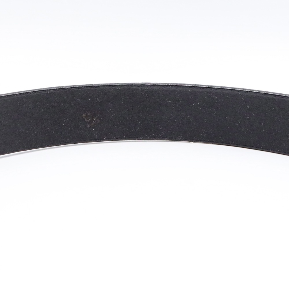 Western Ranger Black Croc Embossed Belt Double Tip Silver Tone Sunburst Buckle - Picture 10 of 12